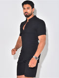 Ensemble texturé short et chemise