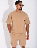 Ensemble texturé short et t-shirt