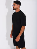 Ensemble texturé short et t-shirt