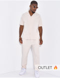 Ensemble uni pantalon et chemise manches courtes