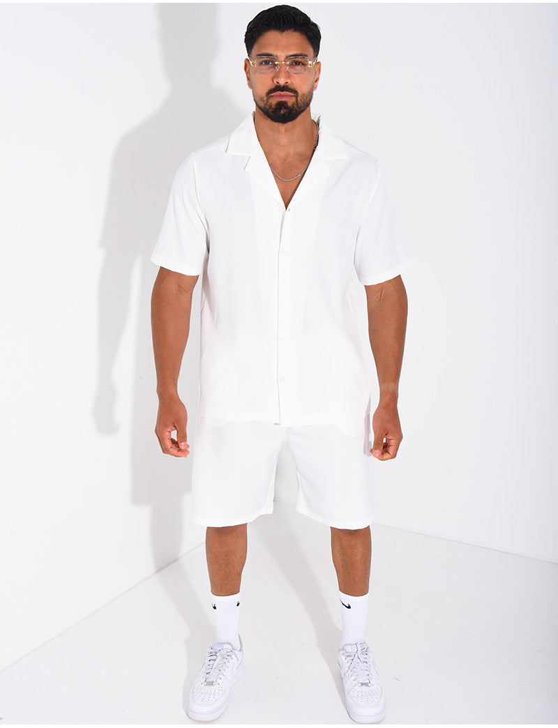 Ensemble uni short et chemise