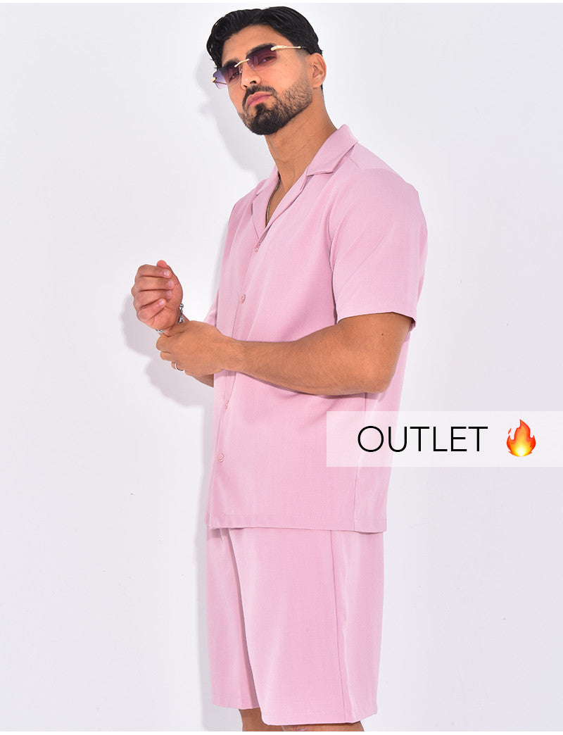 Ensemble uni short et chemise