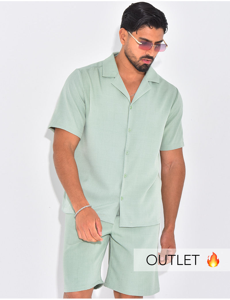 Ensemble uni short et chemise