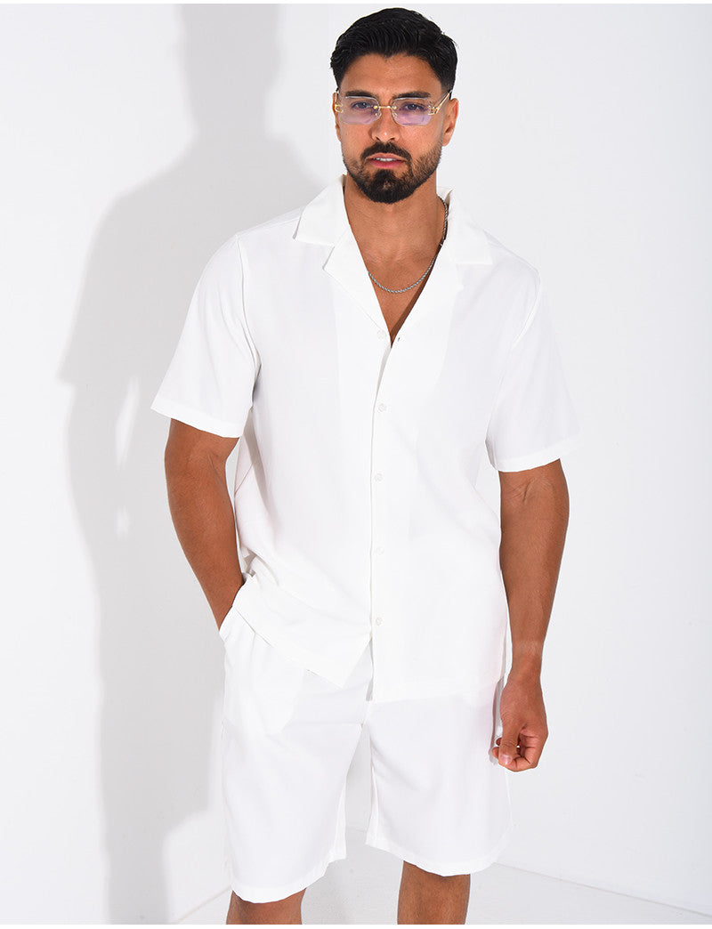 Ensemble uni short et chemise