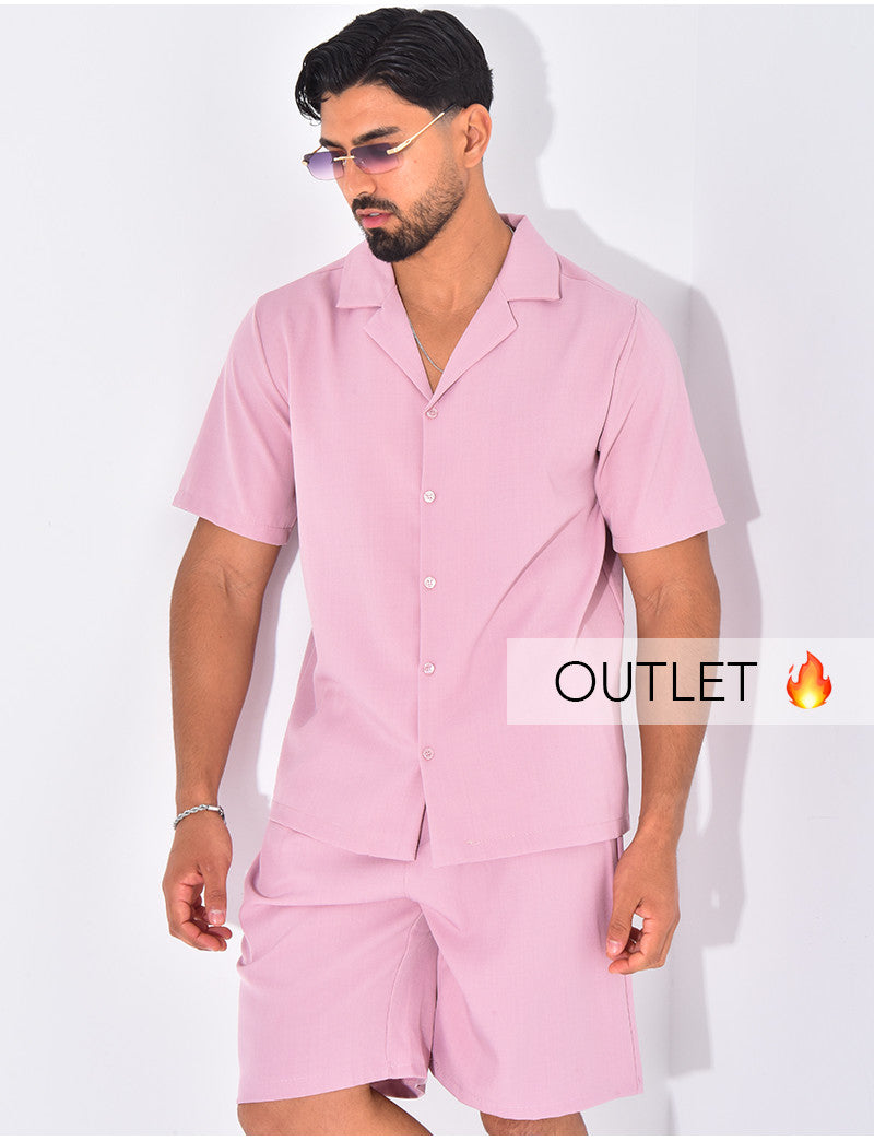 Ensemble uni short et chemise