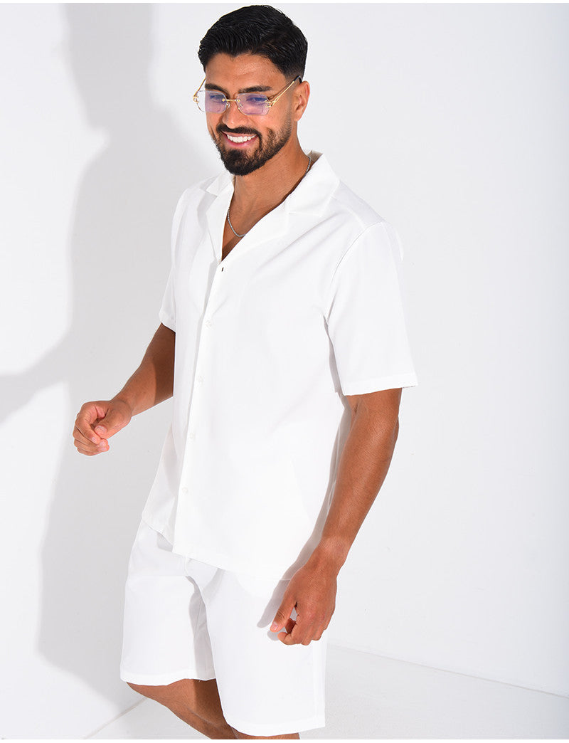 Ensemble uni short et chemise
