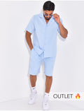 Ensemble uni short et chemise