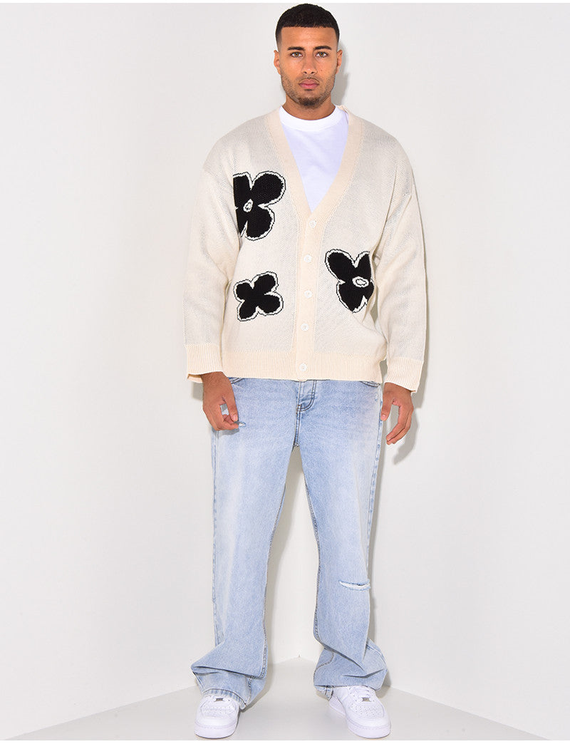 Gilet à motifs trèfles