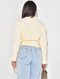 Gilet en laine tout doux effet tressé