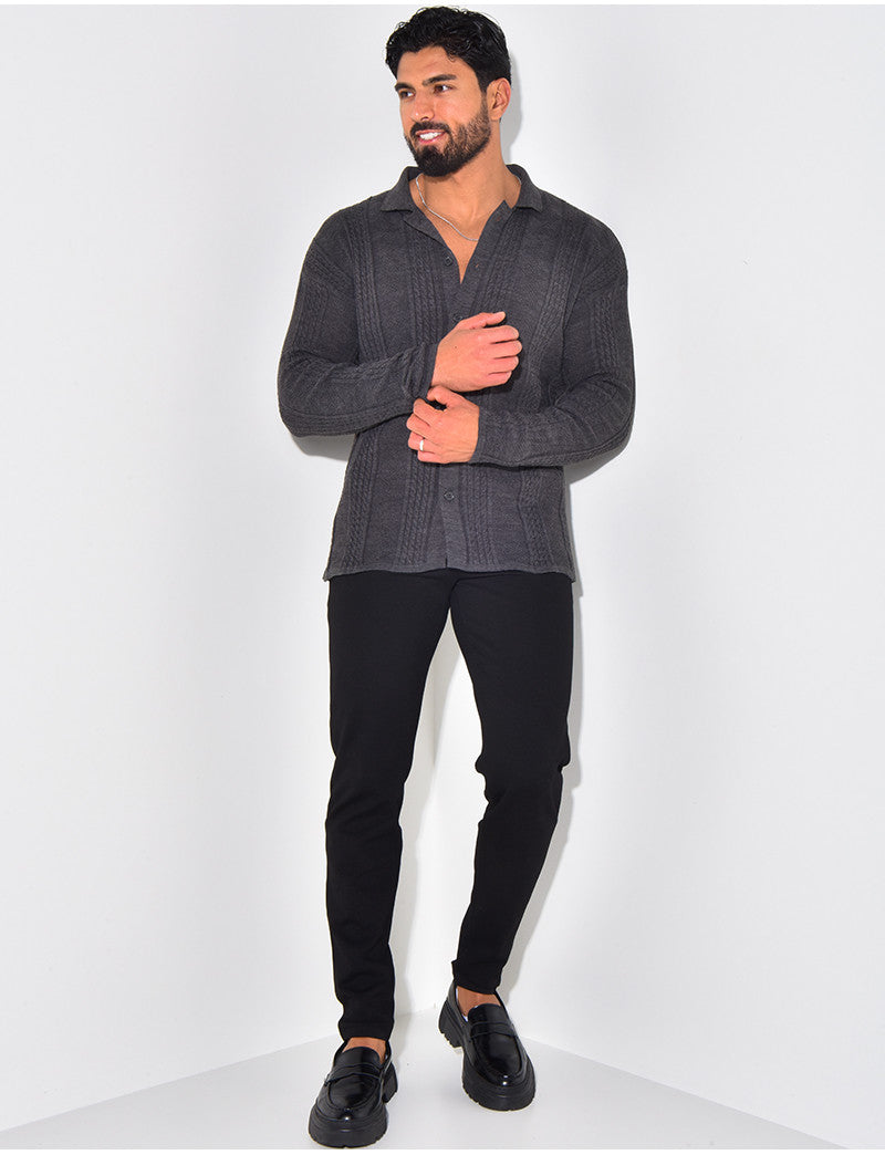 Gilet fin à motifs