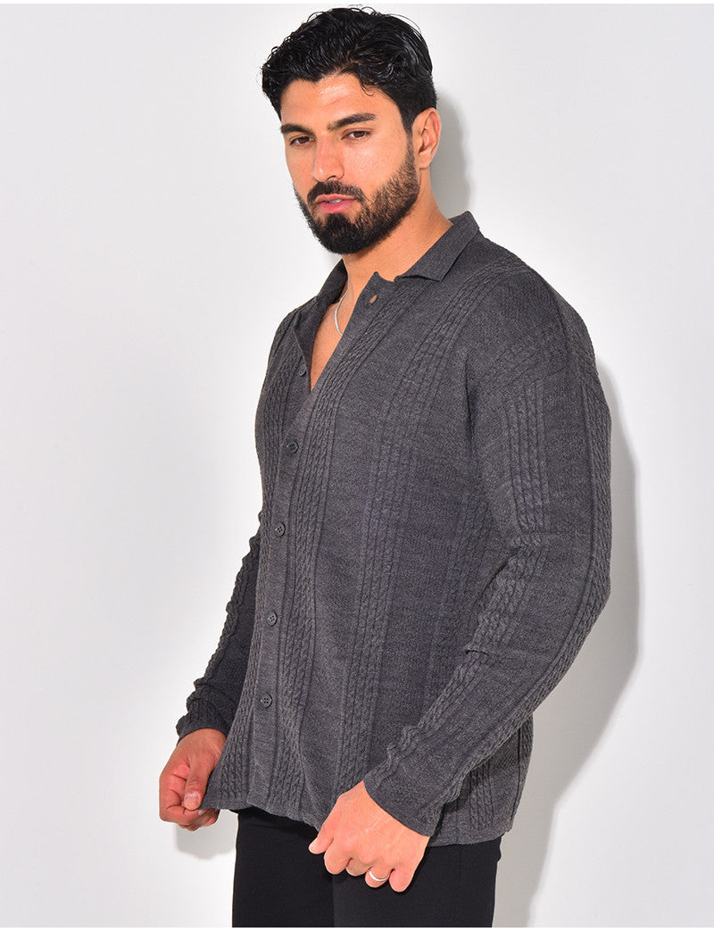 Gilet fin à motifs