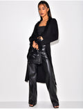 Gilet long à plume