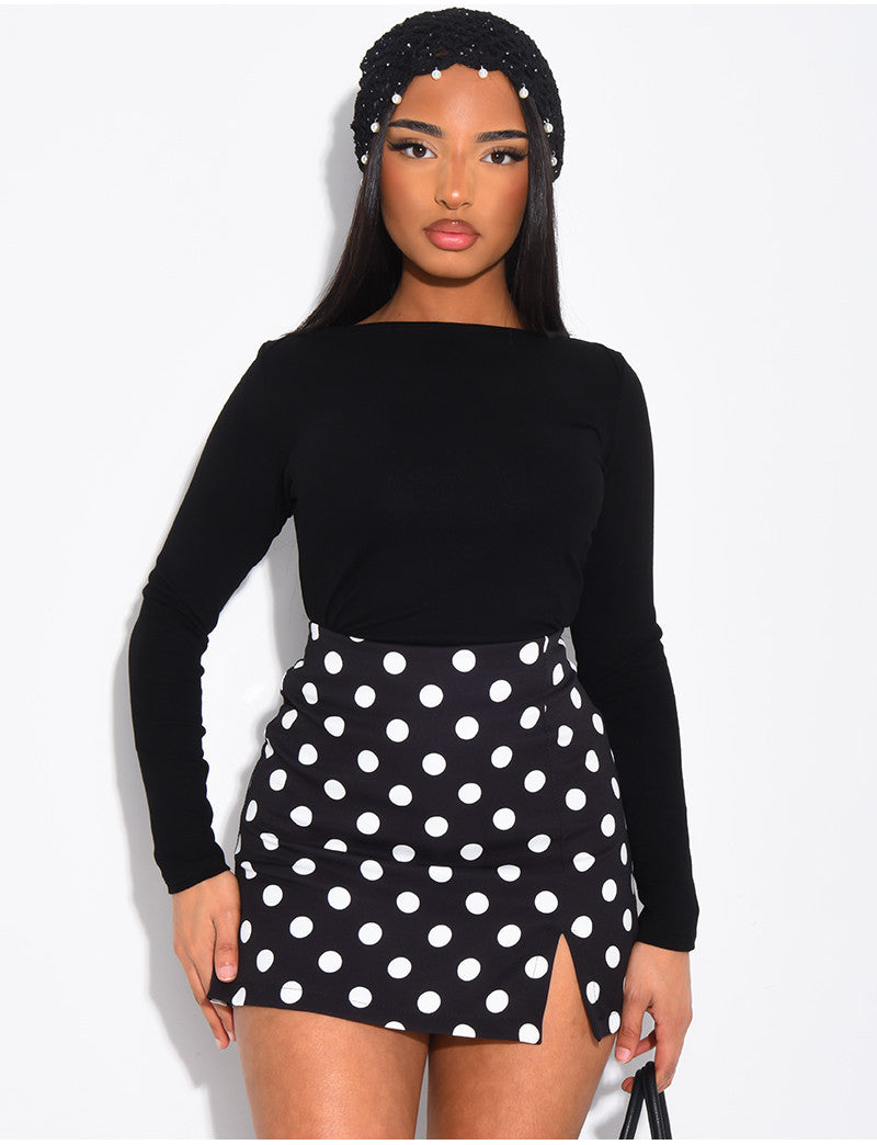 Top manches longues en tissu tout doux