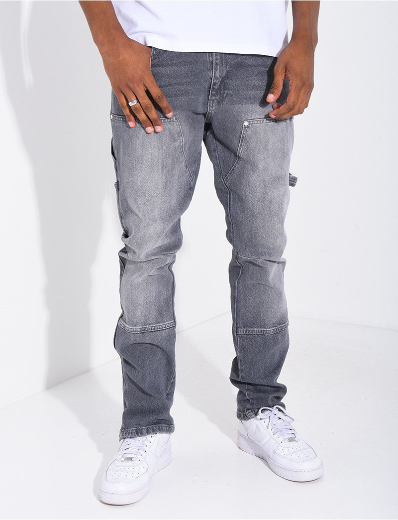 Jeans à fermeture éclaire aux chevilles