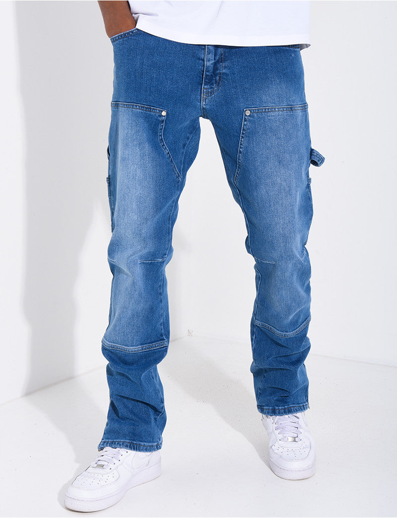 Jeans à fermeture éclaire aux chevilles