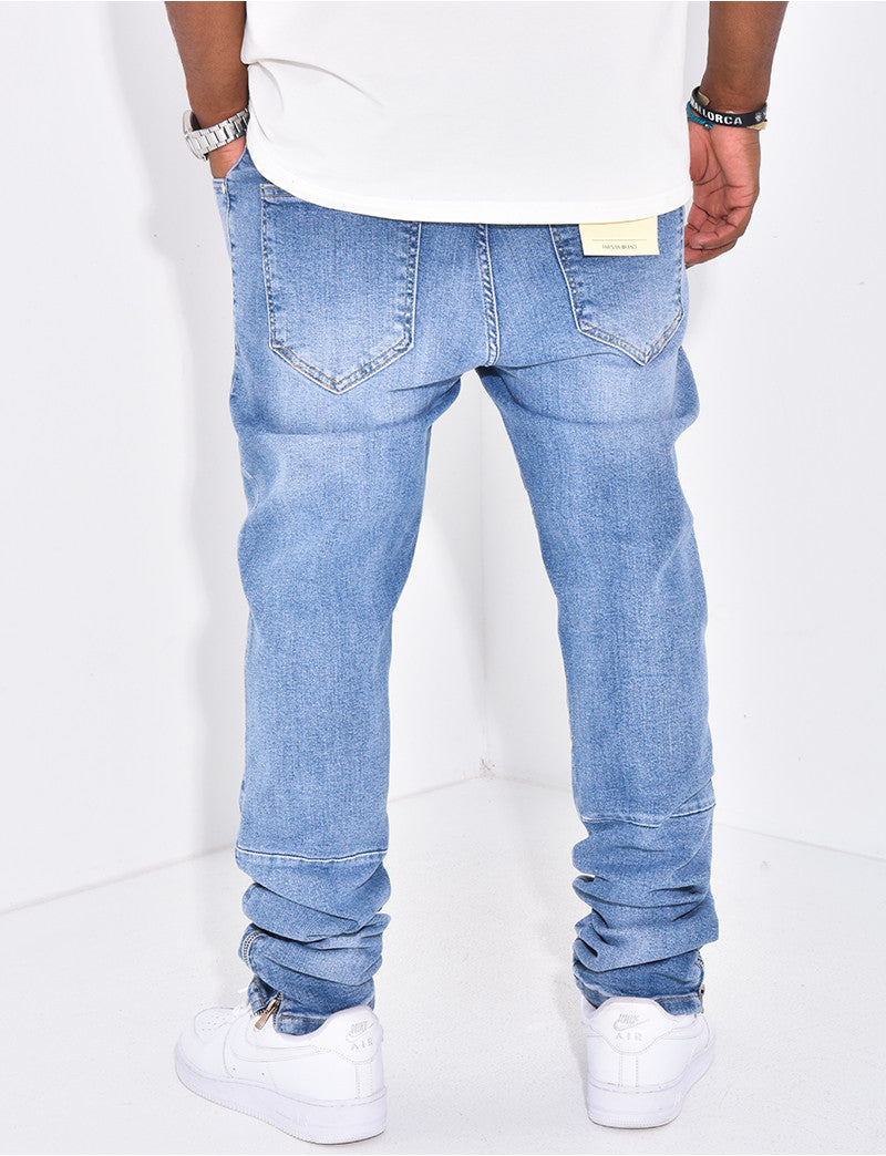 Jeans à fermeture éclaire