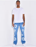 Jeans à fleurs 