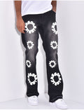 Jeans à fleurs 