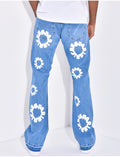 Jeans à fleurs 