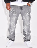 Jeans à fleurs