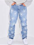 Jeans à fleurs