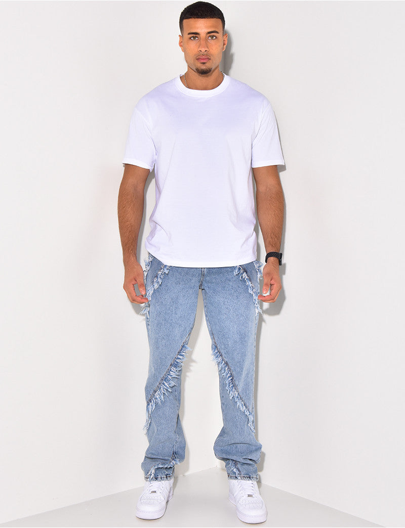 Jeans à franges