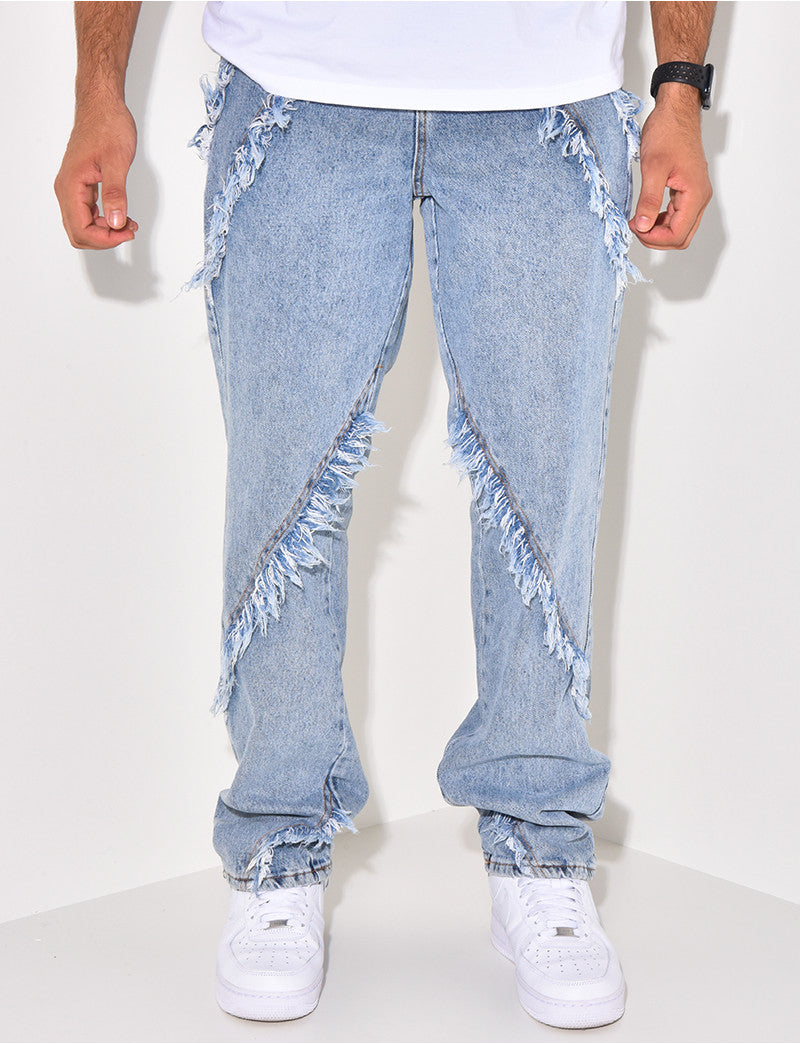 Jeans à franges
