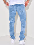 Jeans à motifs géométrique