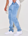 Jeans à motifs géométrique