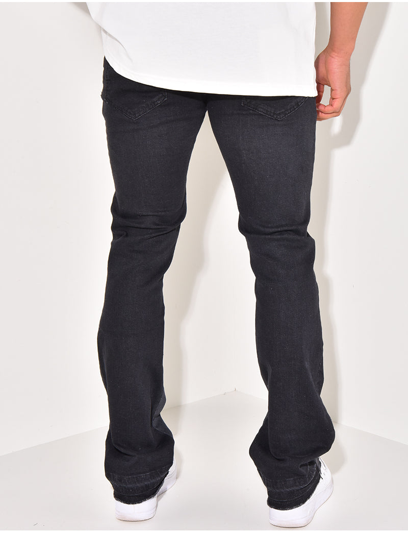 Jeans à motifs vagues