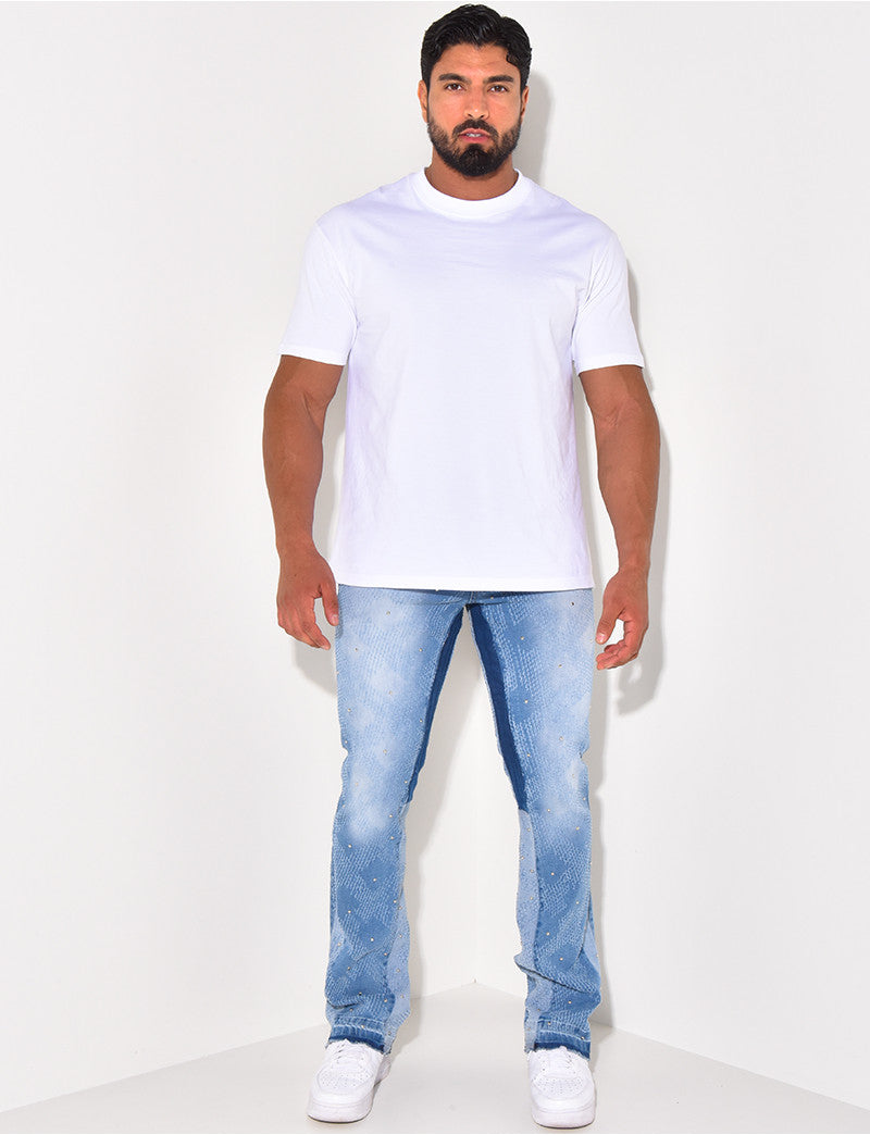 Jeans à perles