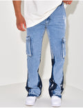Jeans à tâches de peinture