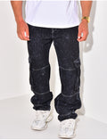 Jeans à poches effet tâché