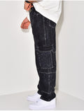 Jeans à poches effet tâché