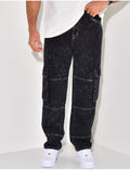 Jeans à poches effet tâché