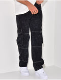 Jeans à poches effet tâché