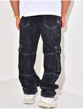 Jeans à poches effet tâché