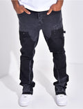 Jeans à tâches de peinture