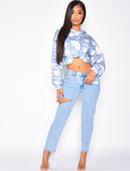 Jeans taille basse destroy