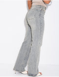 Jeans coupe droite taille haute stretchy