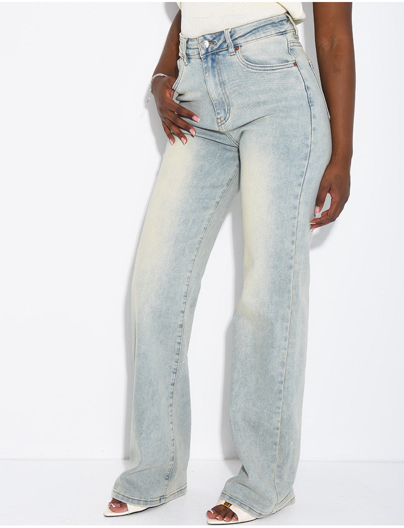 TALL  Jeans coupe droite taille haute stretchy extra long