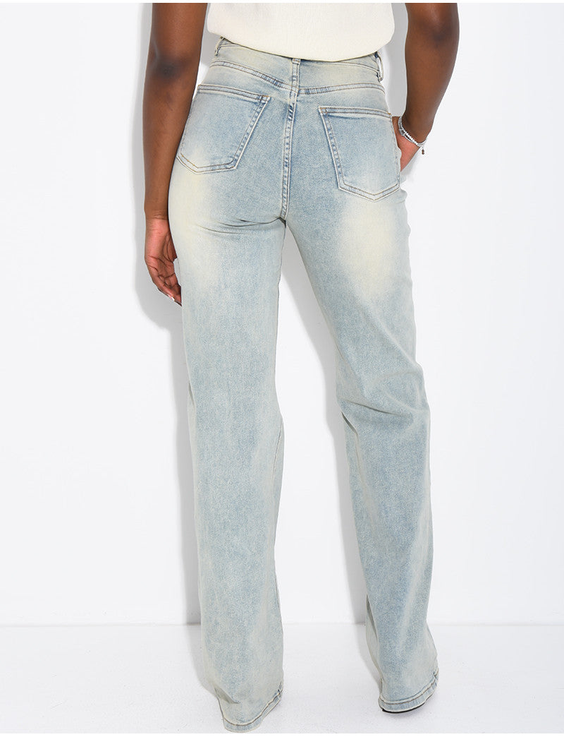 TALL  Jeans coupe droite taille haute stretchy extra long