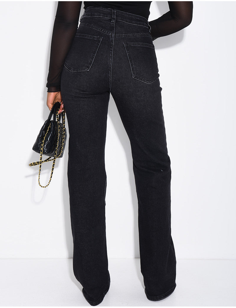TALL  Jeans coupe droite taille haute stretchy extra long