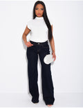 Jeans taille basse wid leg