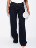 Jeans taille basse wid leg