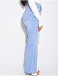 Jeans bleu clair coupe droite