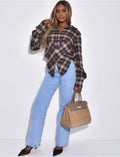 Jeans bleu clair coupe droite
