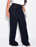 Jeans taille basse wid leg
