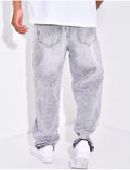 Jeans coupe large destroy