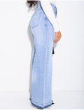 Jeans clair délavé coupe large